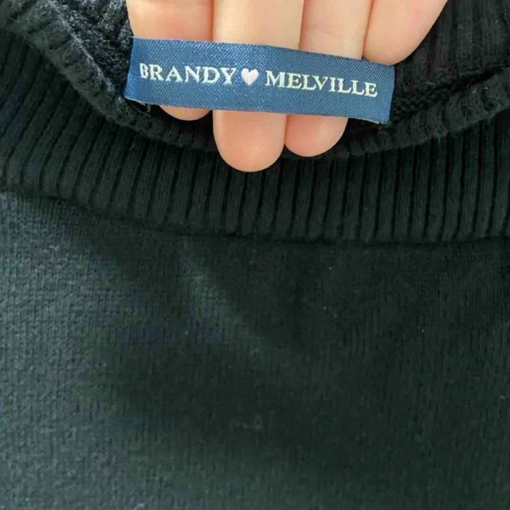 Brandy Melville cotton black sweater top